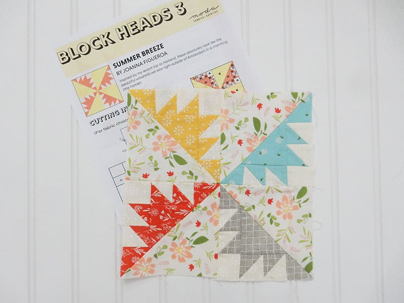 Block Heads 3 Block 14 featured by Top US Quilting Blog, A Quilting Life: image of block 14