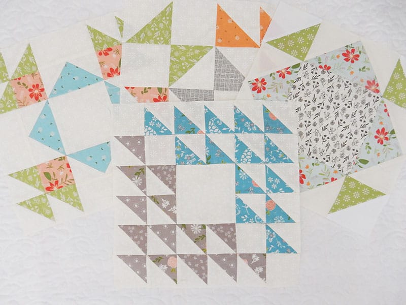 Quilting Life Block of the Month 2020 | April featured by Top US Quilting Blog A Quilting Life: image of 12" blocks