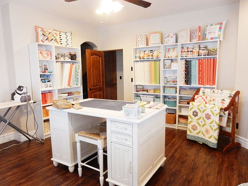 Sewing Room Tour featured by Top US Quiltiing Blog A Quilting Life: image of sewing room