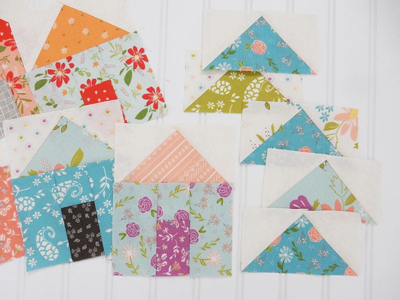 Best Tips for Works in Progress featured by Top US Quilting Blog, A Quilting Life: image of house quilt blocks