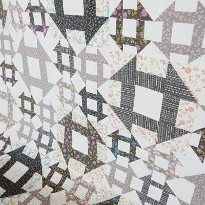 Lattice Quilt in Balboa Fabrics featured by Top US Quilting Blog, A Quilting Life: