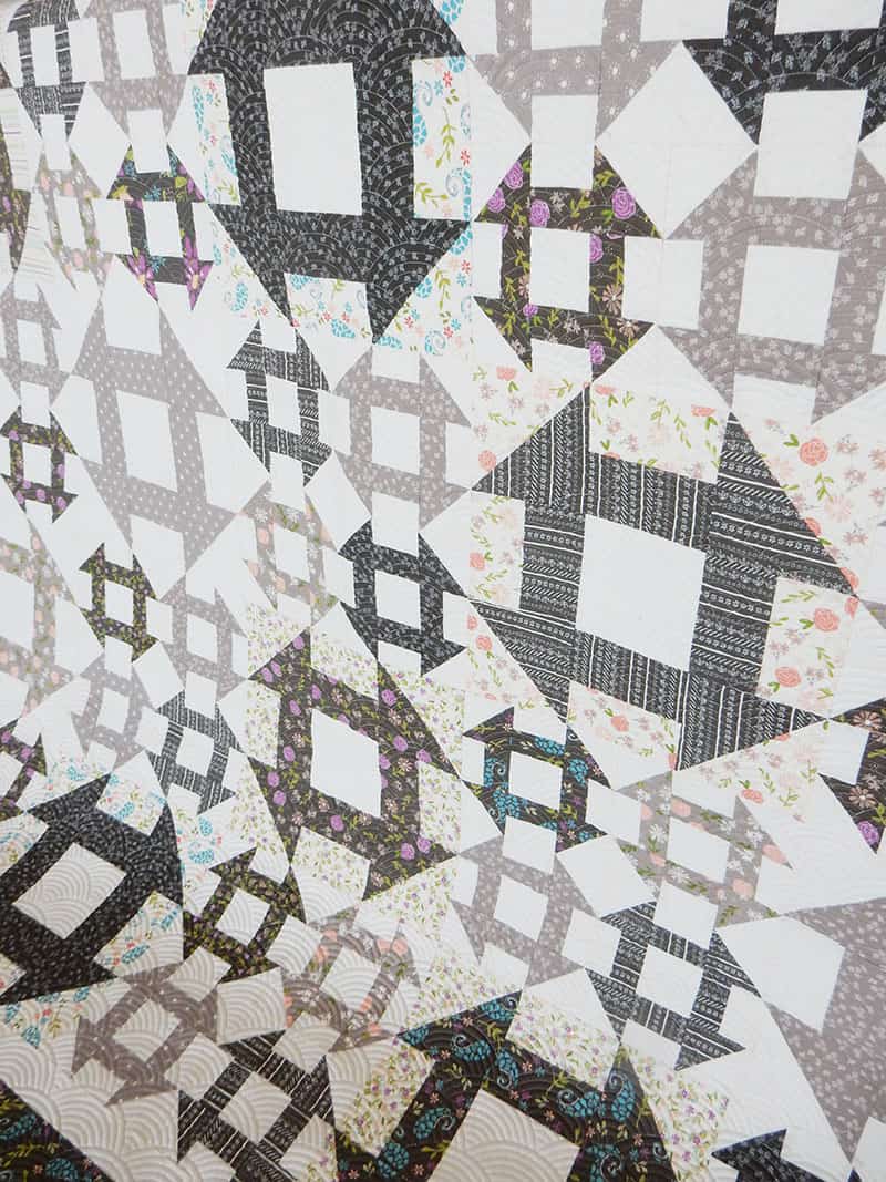Lattice Quilt in Balboa Fabrics featured by Top US Quilt Blog, A Quilting Life: image of Lattice Quilt