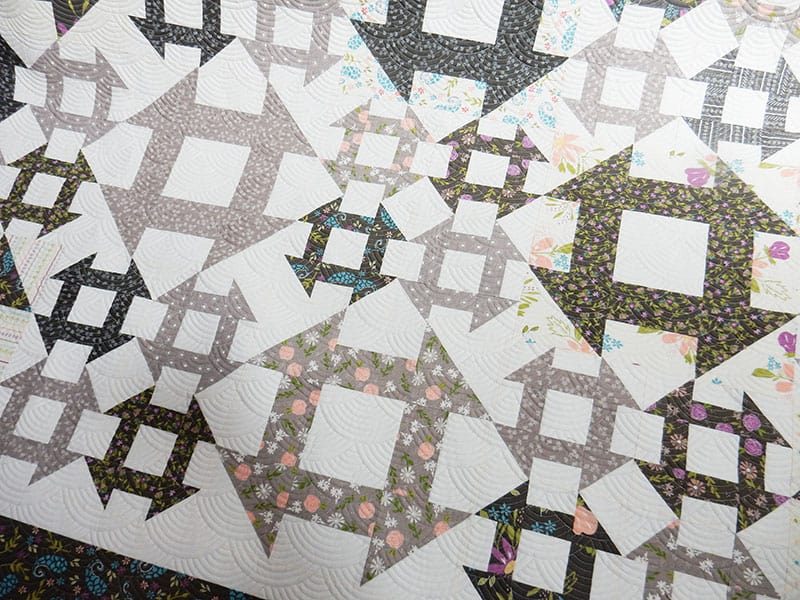 Lattice Quilt in Balboa Fabrics featured by Top US Quilting Blog, A Quilting Life: image of Lattice quilt