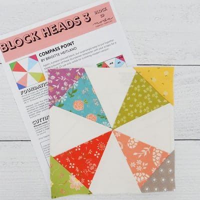Block Heads 3 Block 19 featured by Top US Quilting Blog, A Quilting Life