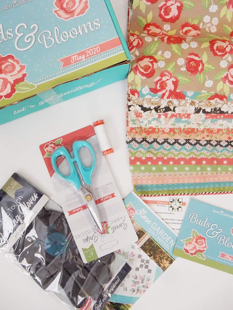 Sew Sampler May Box featured by Top US Quilting Blog, A Quilting Life: image of Sew Sampler Box