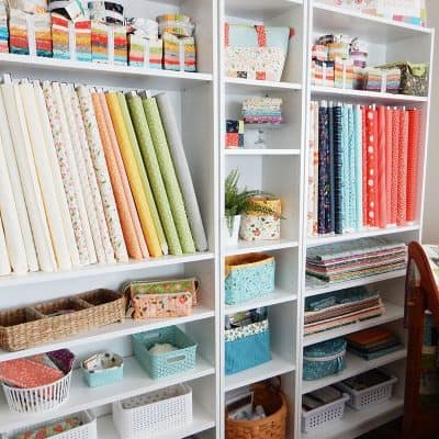 Saturday Seven 129 featured by Top US Quilting Blog, A Quilting Life: image of sewing room