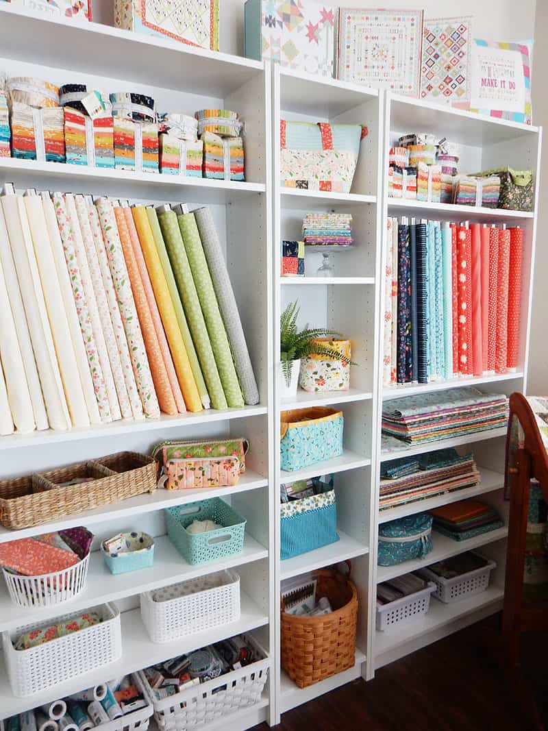 Moda Block Heads 3 + At Home This & That featured by Top US Quilting Blog, A Quilting Life: image of sewing cabinets