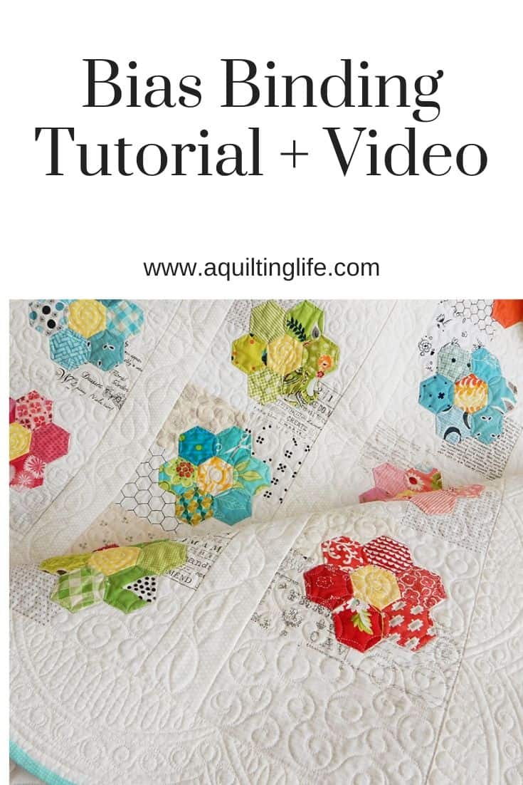 Bias Binding Tutorial featured by Top US Quilting Blog, A Quilting Life