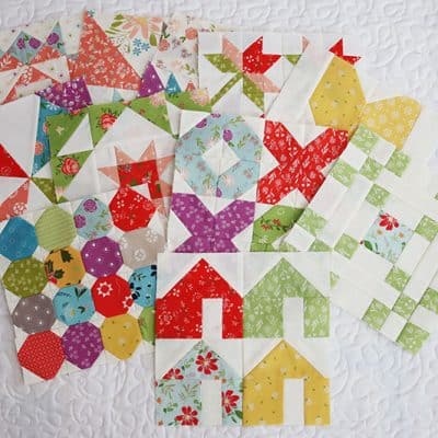 Moda Block Heads 3 block 24 featured by Top US Quilting Blog, A Quilting Life: image of Block Heads 3 Round 2 Blocks