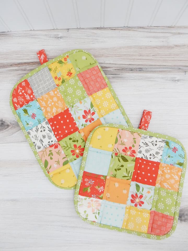 Handmade Cotton Pot Holders - Assorted Colors - Single Pack