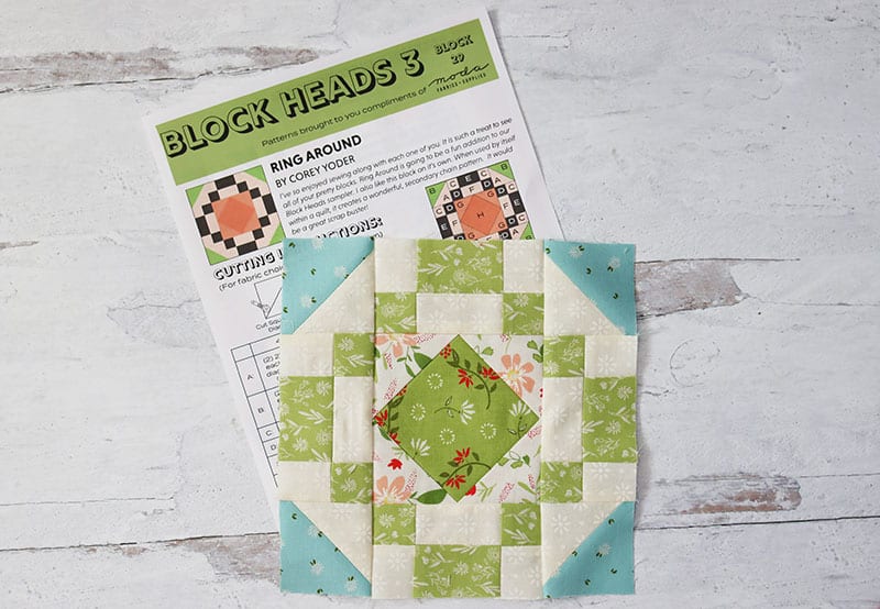 Block Heads 3 Block 29 featured by Top US Quilt Blog, A Quilting Life. Image of Block Heads 3 Block 29.