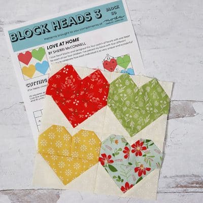 Moda Block Heads 3 Block 30 featured by Top US Quilting Blog, A Quilting Life: image of Block Heads 3 Block 30