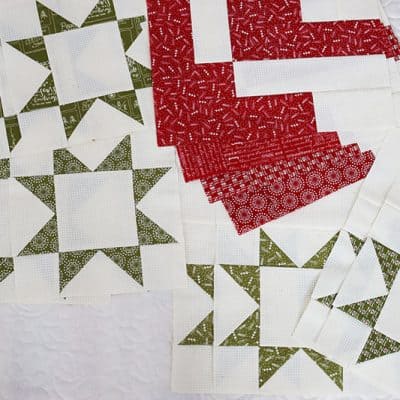 Jelly Snowflake Mystery Quilt Block 2 featured by Top US Quilt Blog, A Quilting Life. Image of Jelly Snowflake blocks