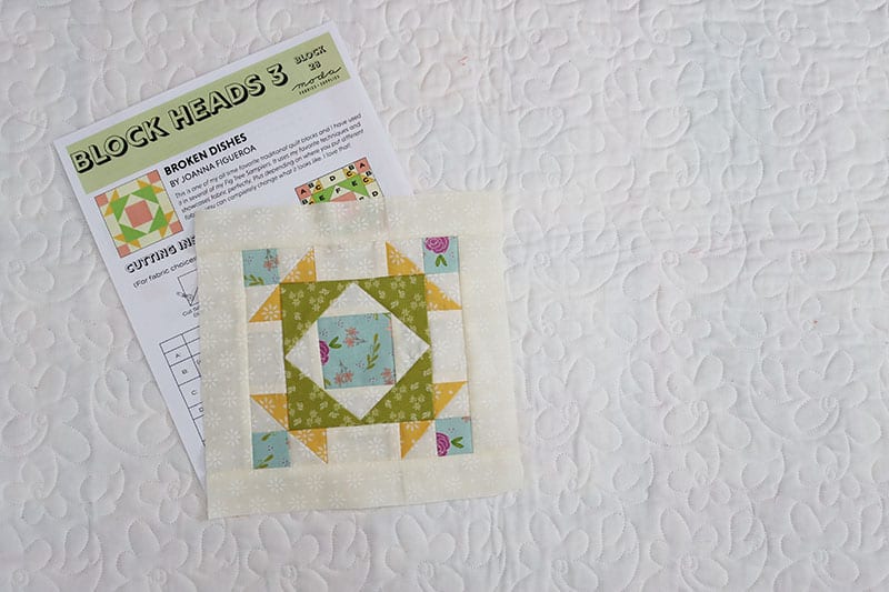 Moda Block Heads 3 Block 28 featured by Top US Quilting Blog, A Quilting Life: image of Block Heads 3 Block 28