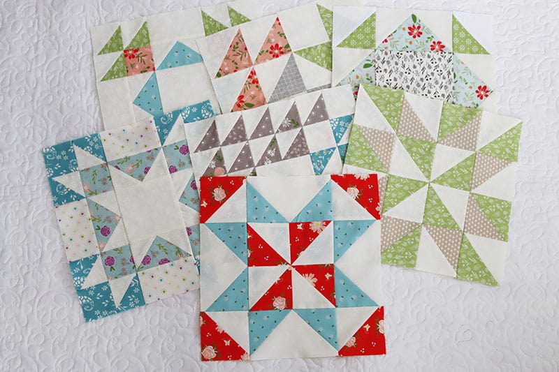 Quilting Life Block of the Month July 2020 featured by Top US Quilting Blog,  A Quilting Life: image of quilt blocks