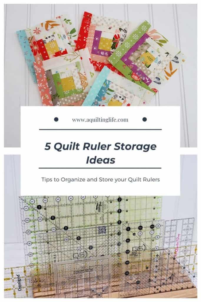5 Quilt Ruler Storage Ideas featured by Top US Quilting Blog, A Quilting Life