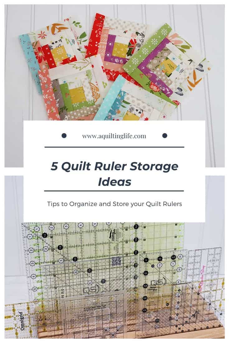 Quilt Ruler Storage Ideas featured by Top US Quilting Blog, A Quilting Life