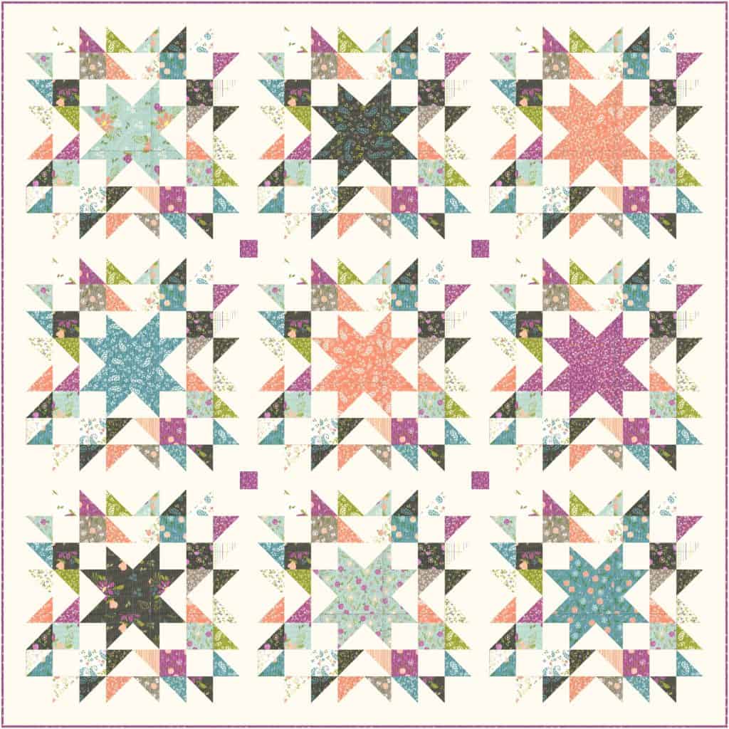 Timeless Star Quilt Pattern featured by Top US Quilting Blog, A Quilting Life: image of Timeless quilt pattern
