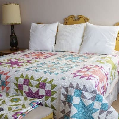 Timeless Star Quilt Pattern featured by Top US Quilting Blog, A Quilting Life