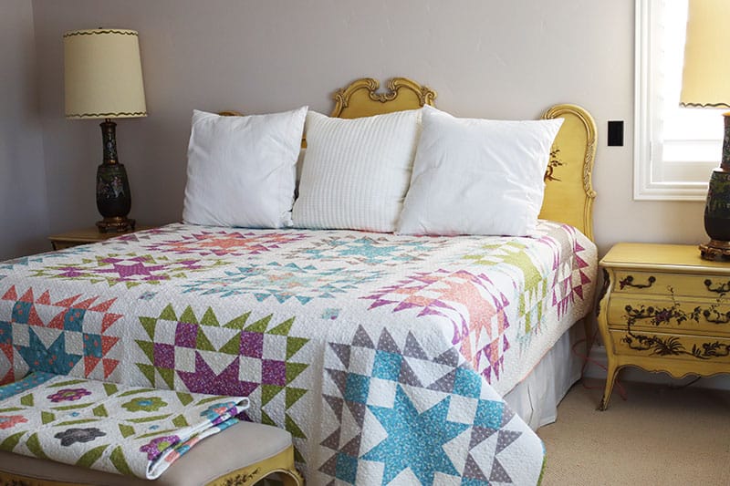 Timeless Star Quilt Pattern featured by Top US Quilting Blog, A Quilting Life: image of Timeless Star Quilt