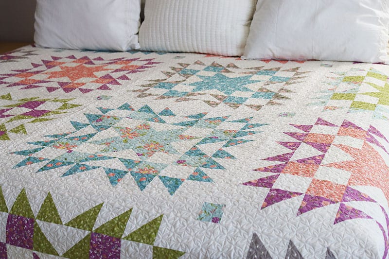 Timeless Star Quilt Pattern featured by Top US Quilting Blog, A Quilting Life: image of Timeless Star Quilt