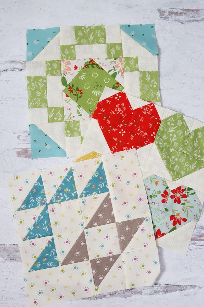 Moda Block Heads 3 Block 31 featured by Top US Quilt Blog, A Quilting Life: image of Block Heads 3 Round 2 Blocks