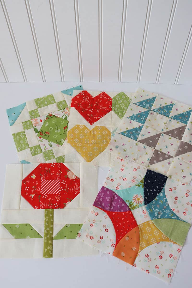 Moda Block Heads 3 Block 33 featured by Top US Quilting Blog, A Quilting Life: image of Moda Block Heads 3 Block 33