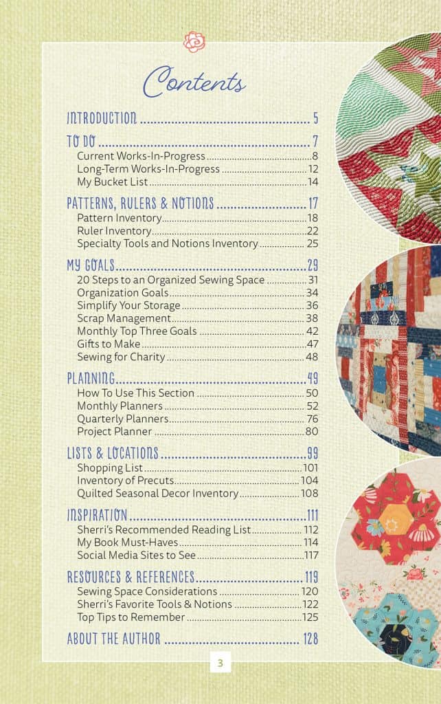 Quilting Life Planner Sneak Peek featured by Top US Quilting Blog, A Quilting Life