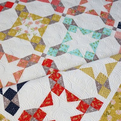 Seaside Layer Cake Quilt featured by Top US Quilting Blog, A Quilting Life