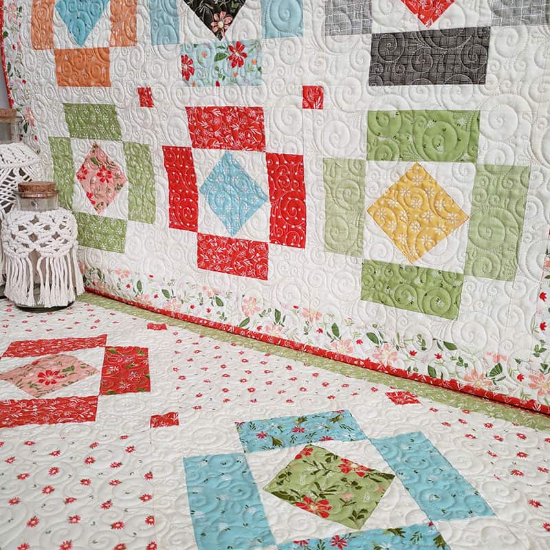 Simple Charm Pack Quilts and Projects featured by Top US Quilting Blog, A Quilting Life