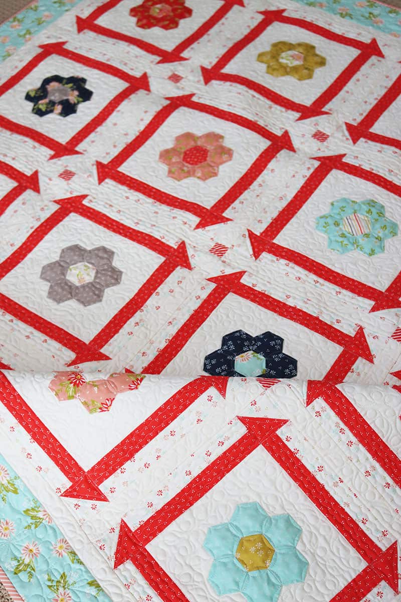 Sweet Quilt & Moda Block Heads 3 Block 32 featured by Top US Quilt Blog, A Quilting Life