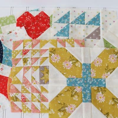 Moda Block Heads 3 Block 35 featured by Top US Quilting Blog, A Quilting Life