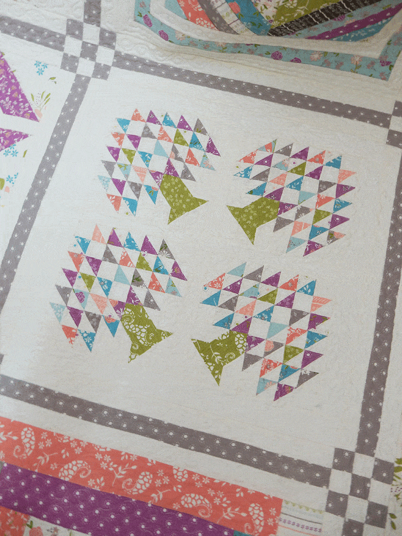 Labor of Love Sampler Block 5 featured by Top US Quilting Blog, A Quilting Life