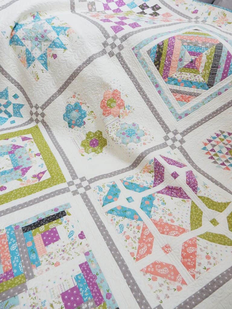 Sewcialites Sew Along Block 5 Featured by Top US Quilting Blog, A Quilting Life
