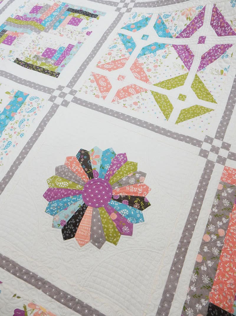 Labor of Love Sampler Quilt Block 2 featured by Top US Quilting Blog, A Quilting Life