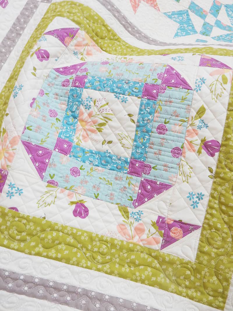 Labor of Love Sampler Quilt Block 10 featured by Top US Quilting Blog, A Quilting Life
