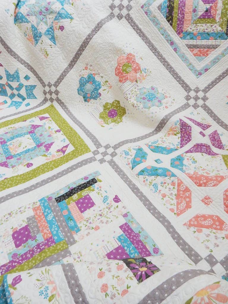 Labor of Love Sampler Block 9 featured by Top US Quilting Blog, A Quilting Life