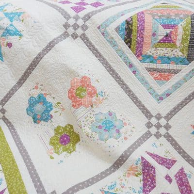 Labor of Love Sampler Block 7 featured by Top US Quilting Blog, A Quilting Life