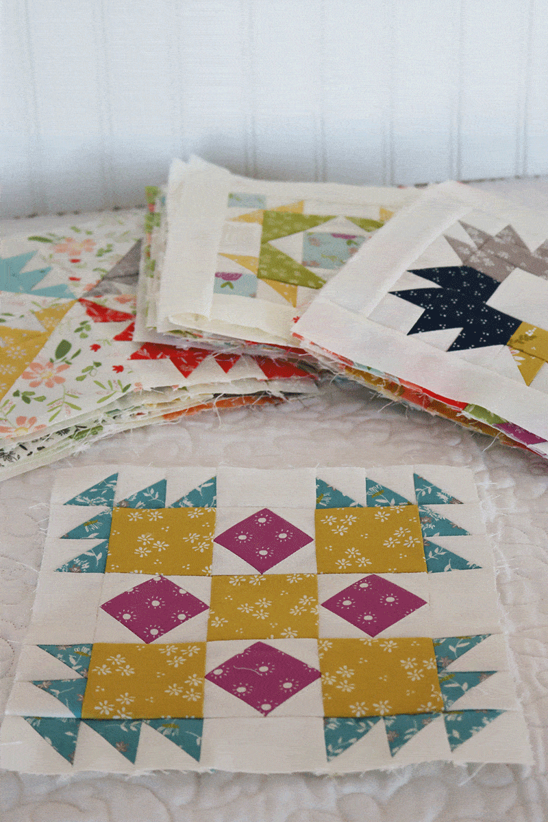 Moda Block Heads 3 Block 43 featured by Top US Quilting Blog, A Quilting Life: image of Block Heads 3 blocks