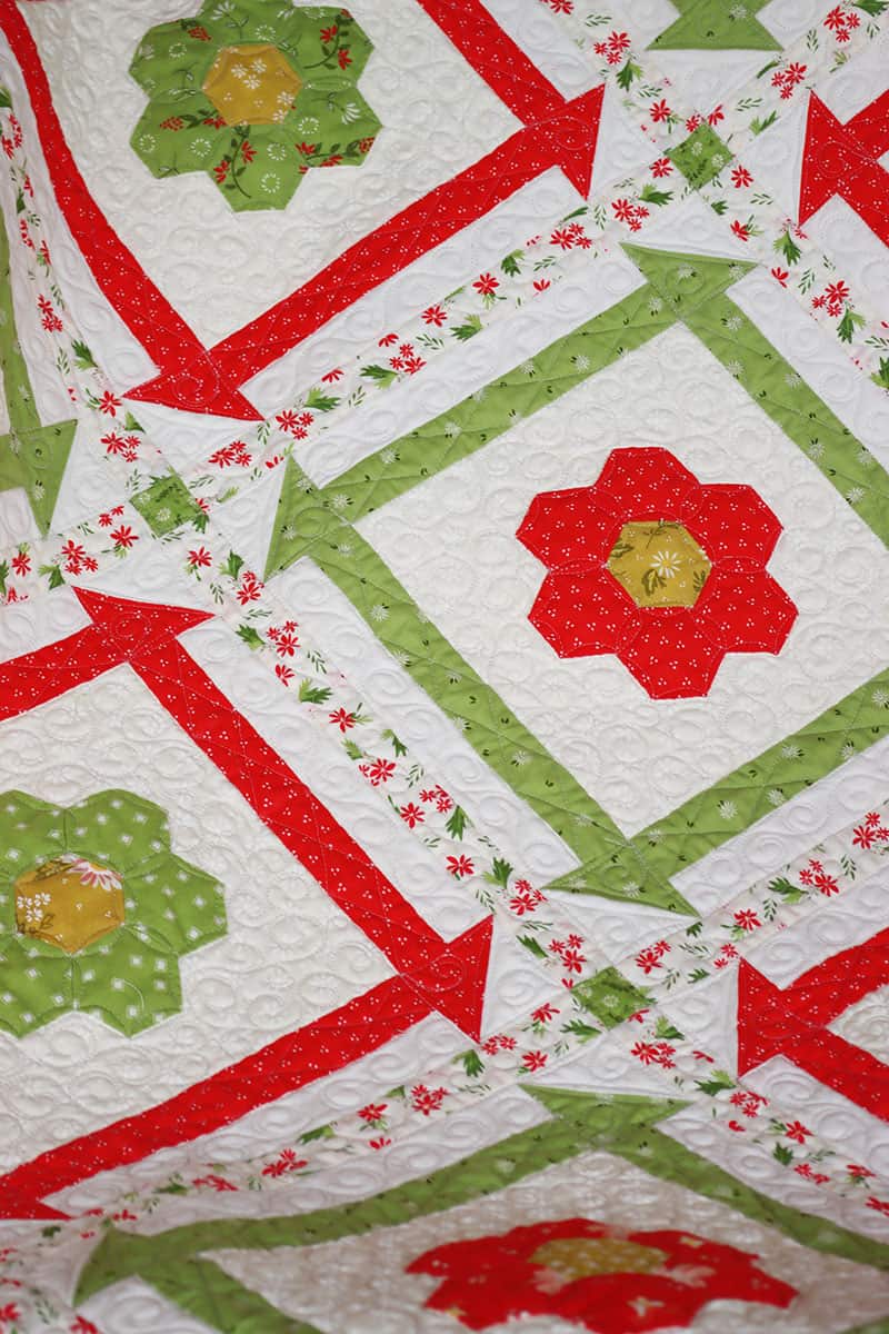 Moda Block Heads 3 Block 45 + New Christmas Quilt featured by Top US Quilting Blog, A Quilting Life