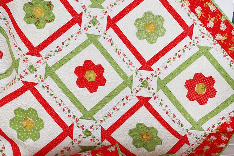 Moda Block Heads Block 45 + New Christmas Quilt featured by Top US Quilting Blog, A Quilting Life