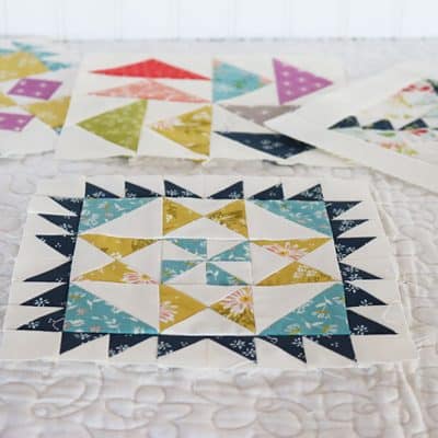 Moda Block Heads 3 Block 48 featured by Top US Quilting Blog, A Quilting Life
