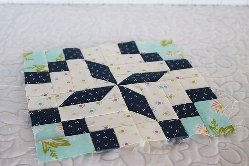 Moda Block Heads 3 Block 51 featured by Top US Quilting Blog, A Quilting Life: image of block 51