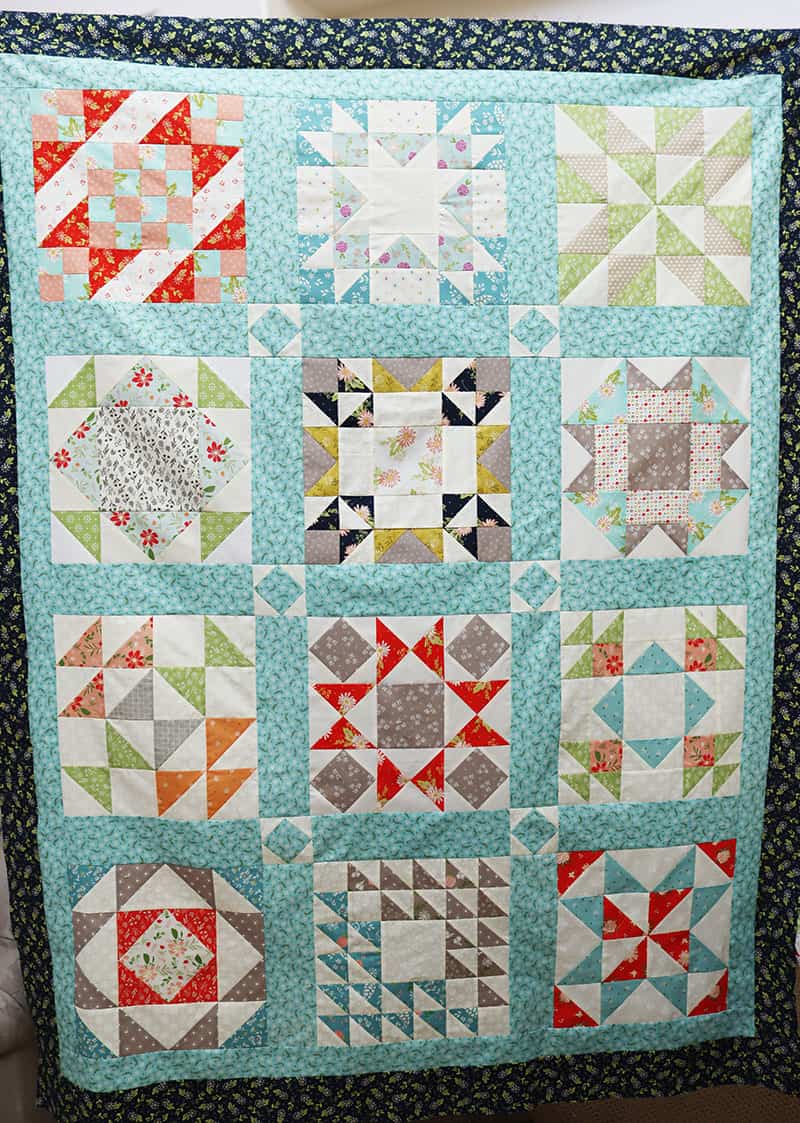 Quilting Life Block of the Month 2020 finishing instructions featured by Top US Quilting Blog, A Quilting Life