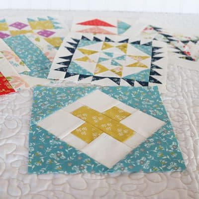 Moda Block Heads 3 Block 49 featured by Top US Quilting Blog, A Quilting Life