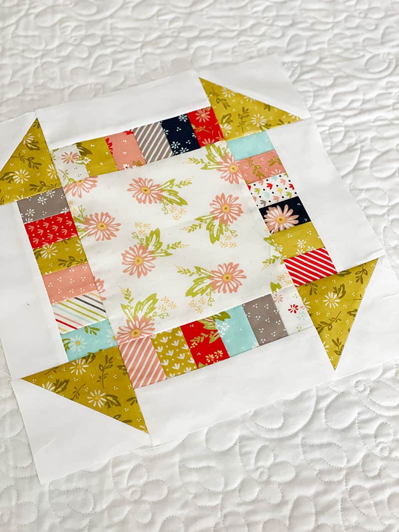 January 2021 Quilt Block of the Month featured by Top US Quilting Blog, A Quilting Life: image of January block