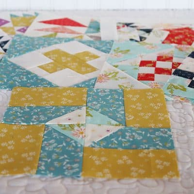 Moda Block Heads 3 Block 52 featured by Top US Quilting Blog, A Quilting Life