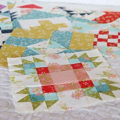 Moda Block Heads 3 Block 53 featured by Top US Quilting Blog, A Quilting Life