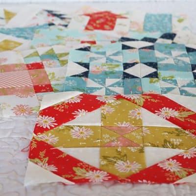 Moda Block Heads 3 Block 55 featured by Top US Quilting Blog, A Quilting Life