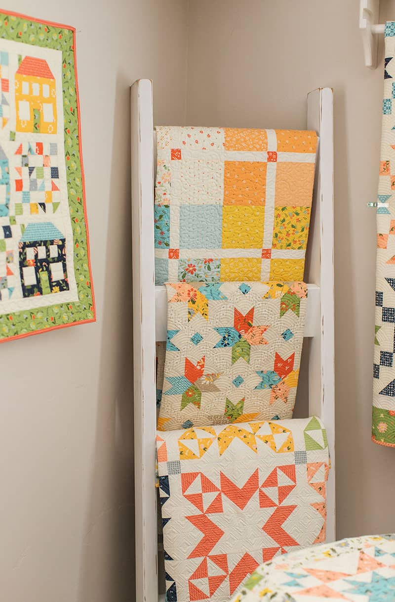 Quilt Ladders:  Quilt Decor & Inspiration featured by Top US Quilting Blog, A Quilting Life